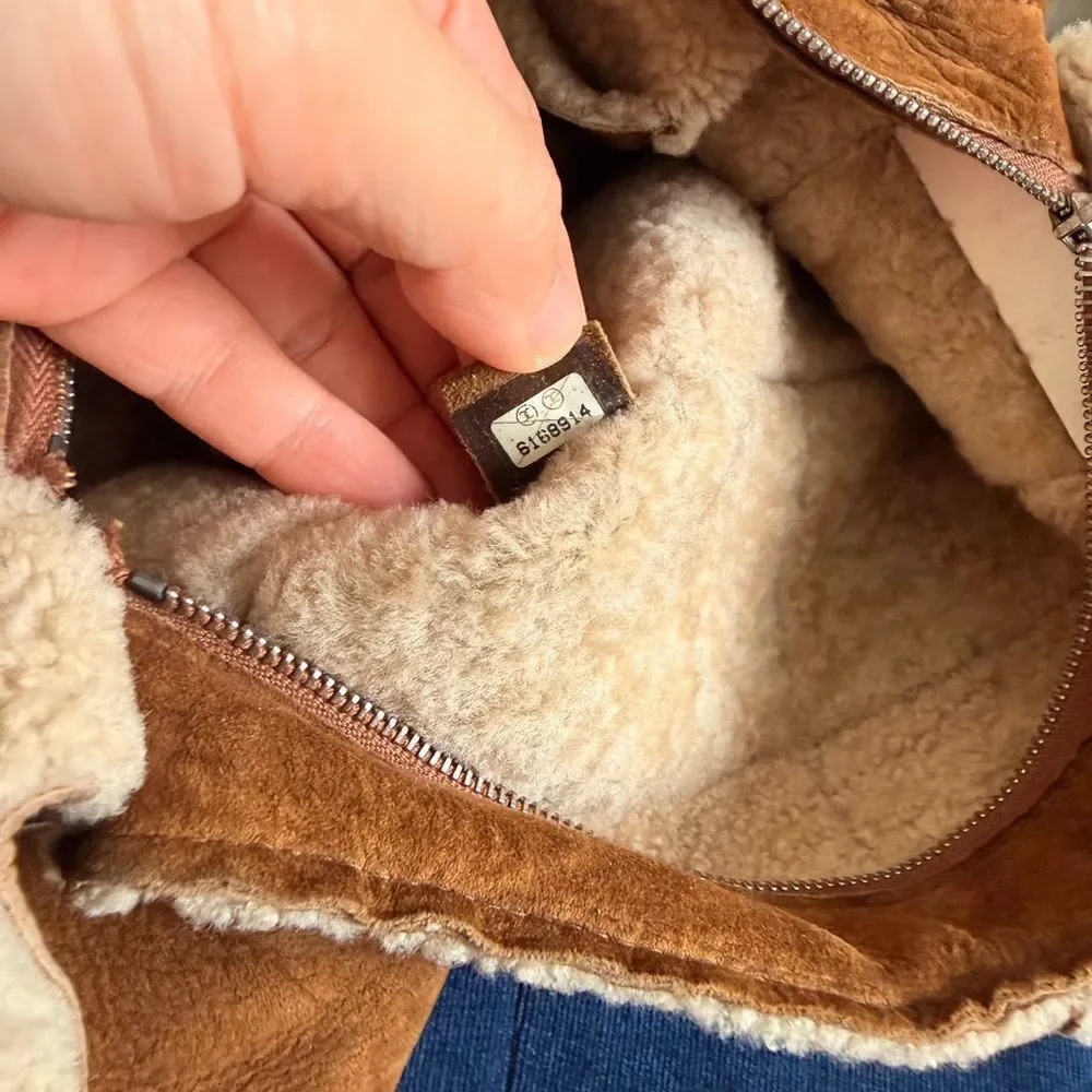 CHANEL Sheepskin Sherpa Shoulder Bag